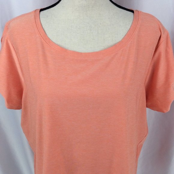 Eddie Bauer Top Womens Size 2XL Twist Knot Short Sleeve Stretch Travel Athletic - Picture 5 of 10